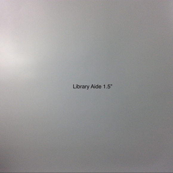 Vintage Button Pin Library Aide Pink White - Picture 3 of 3